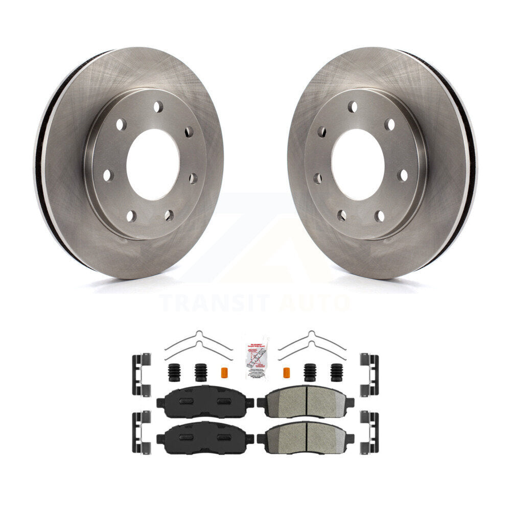 Kit de disques de frein à disque avant et plaquettes semi-métalliques pour Ford F-150 4WD 2004