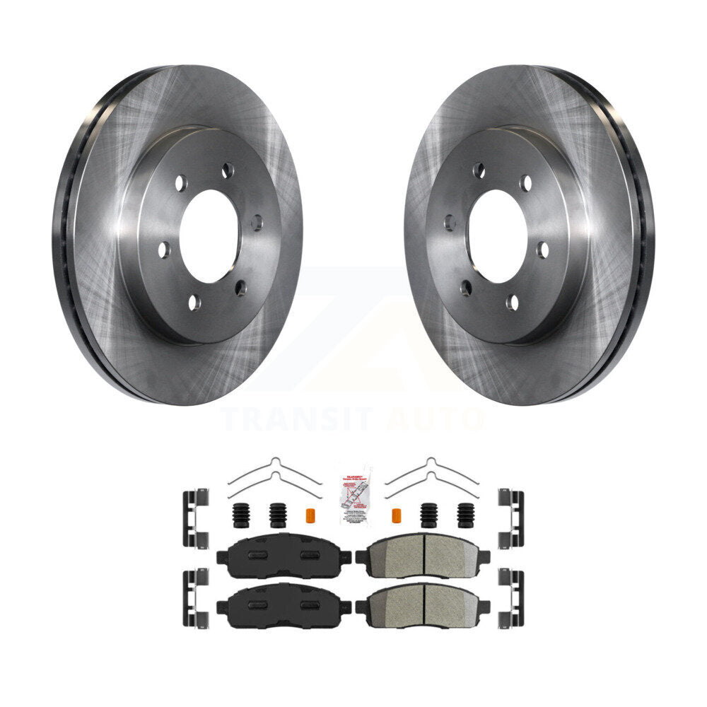 Kit de plaquettes de frein semi-métalliques, Rotors de frein avant, pour Ford F-150 Lincoln Mark LT 4W