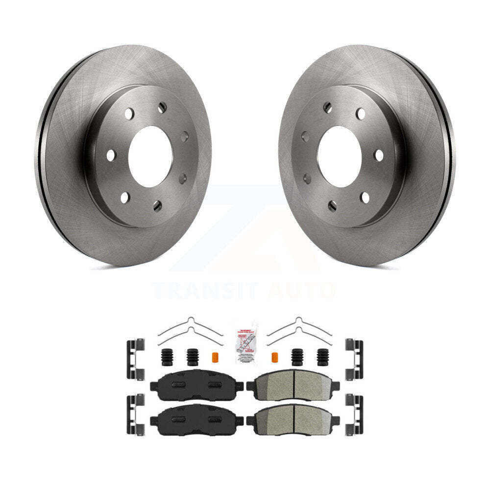 Kit de plaquettes de frein semi-métalliques, Rotors de frein avant, pour Ford F-150 Lincoln Mark LT 4W
