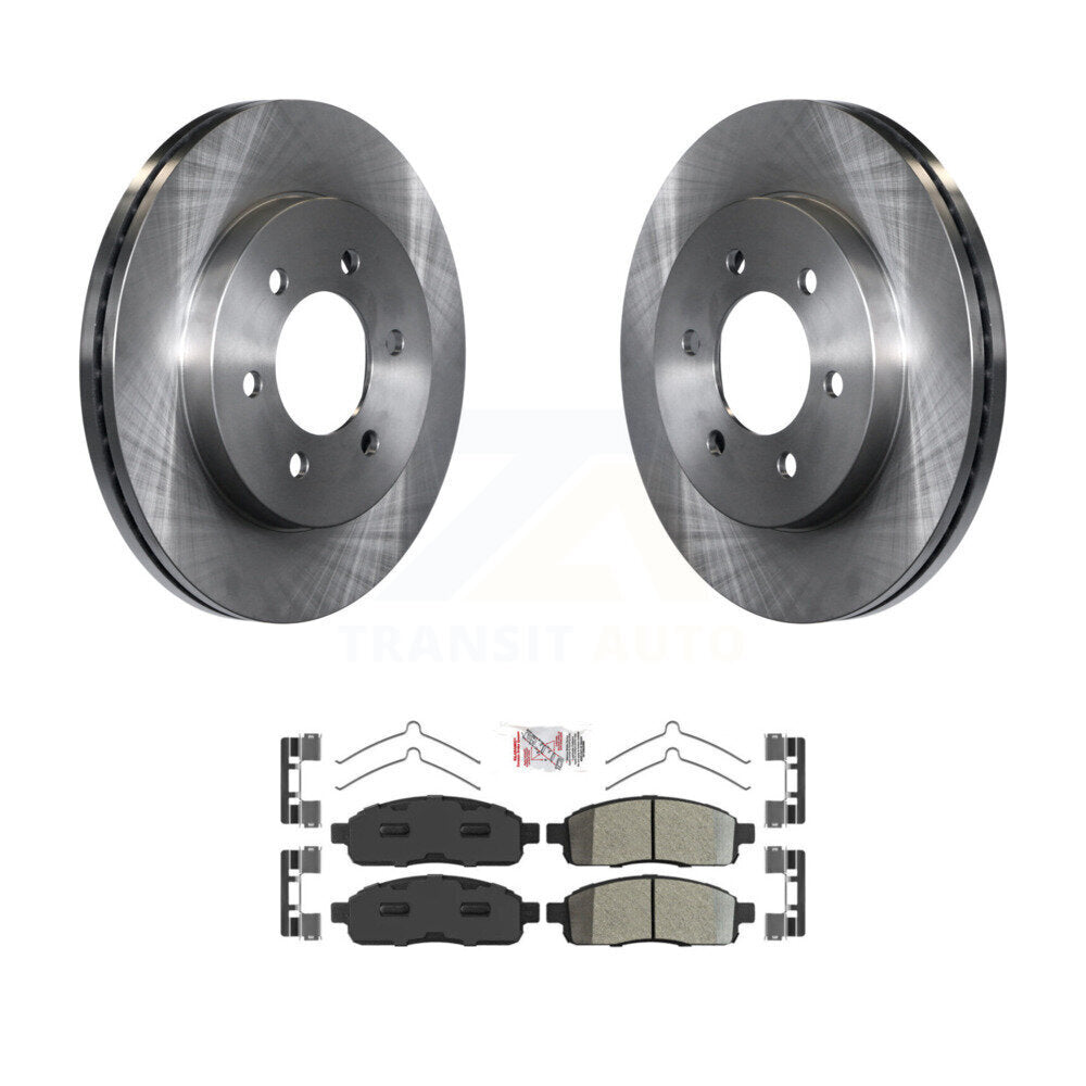 Kit de plaquettes de frein semi-métalliques, Rotors de frein avant, pour Ford F-150 Lincoln Mark LT 4W