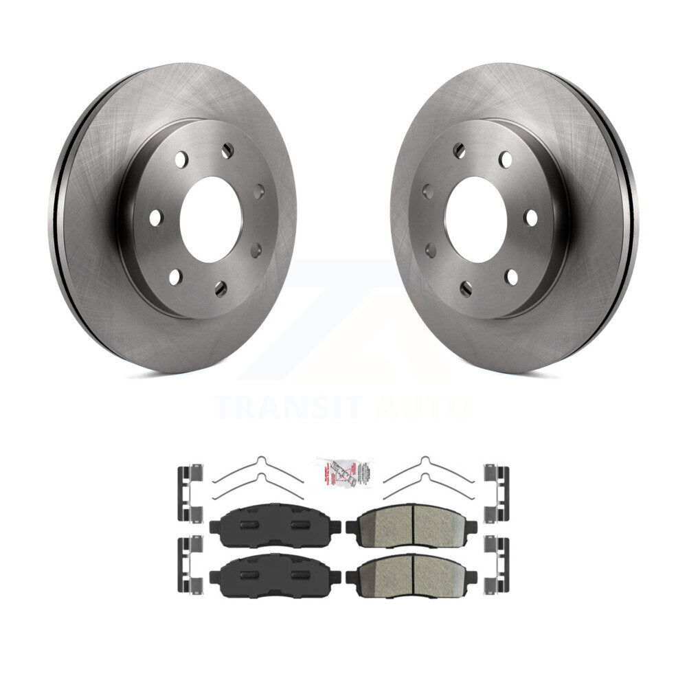 Kit de plaquettes de frein semi-métalliques, Rotors de frein avant, pour Ford F-150 Lincoln Mark LT 4W