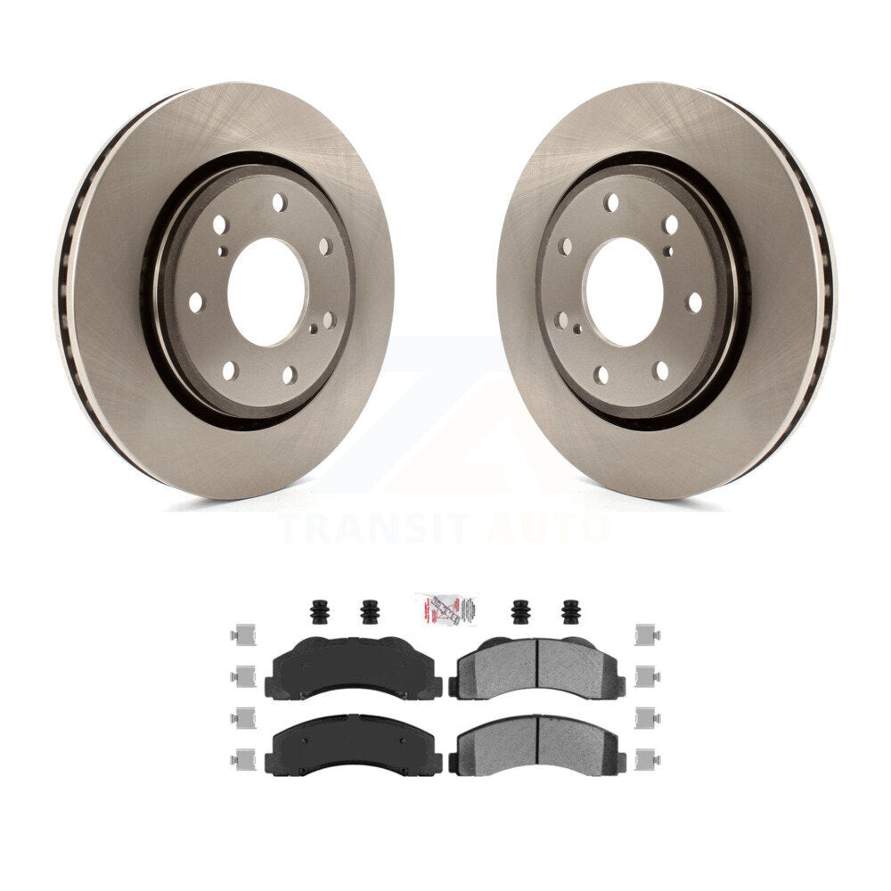 Kit de rotor de frein avant et de plaquettes semi-métalliques pour Ford F-150 10-14 avec roue à 7 écrous
