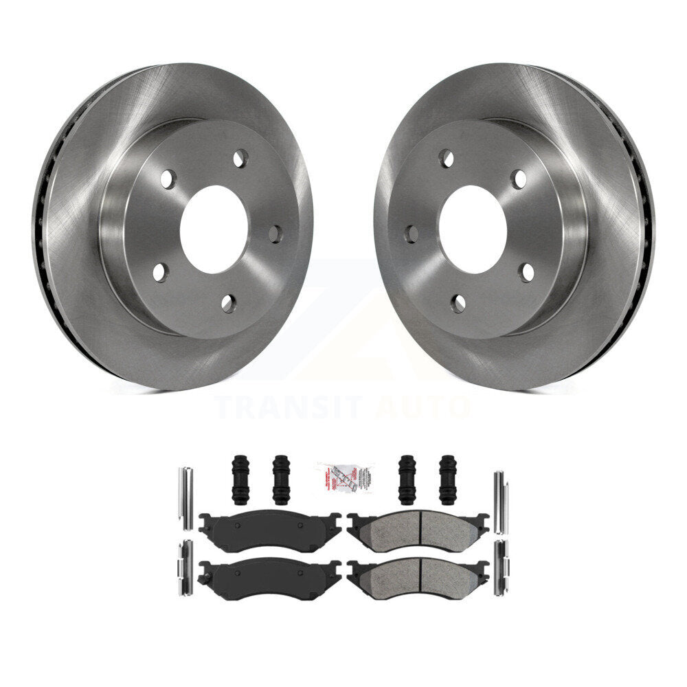 Rotors de frein à disque avant et kit de plaquettes semi-métalliques pour Dodge Ram 1500 RW 2000-2001