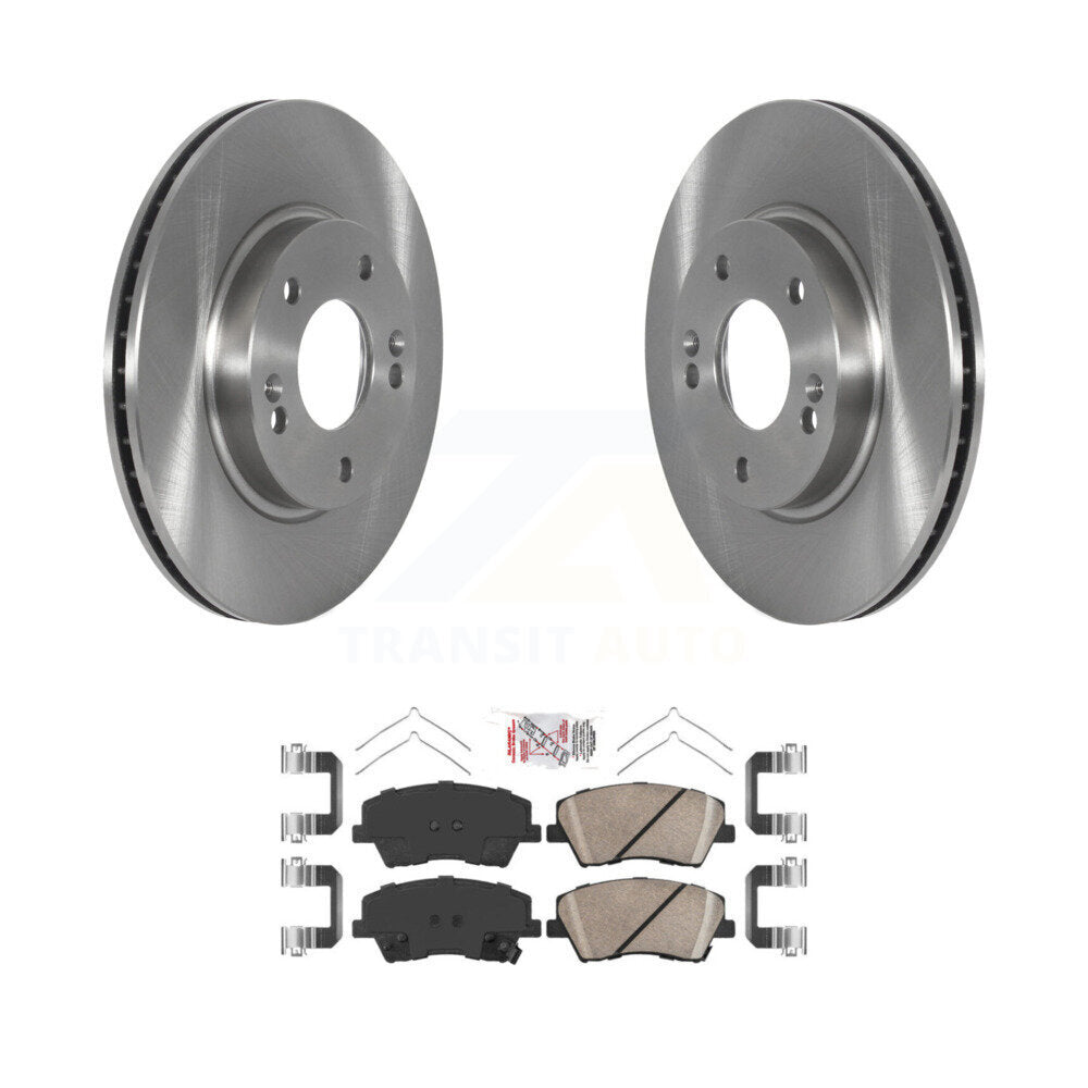 Rotors de frein à disque avant et kit de plaquettes en céramique pour Hyundai Ioniq Kia Nir 2017 – 2022