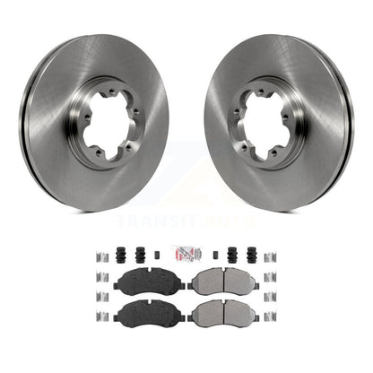 Rotors de frein à disque avant et Kit de plaquettes semi-métalliques pour Ford Transit-250 Transit-15