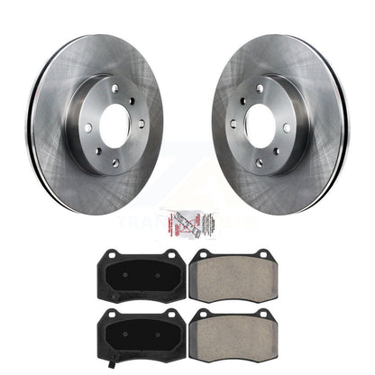Kit de plaquettes de frein semi-métalliques pour rotors de frein avant pour Nissan Sentra avec étrier à 4 pistons