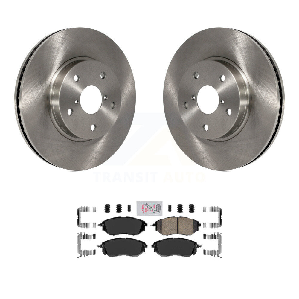 Kit de disques de frein à disque avant et plaquettes en céramique pour Subaru Legacy 2015 2,5 L