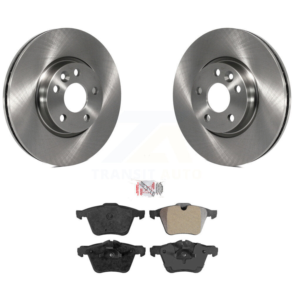 Kit de disques de frein à disque avant et plaquettes semi-métalliques pour Volvo V70 K8A-107099