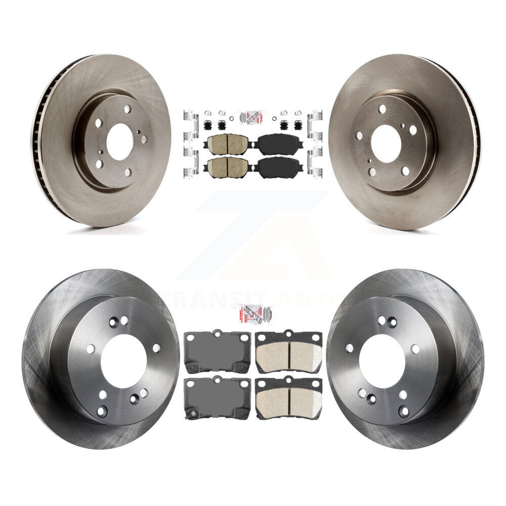 Kit de plaquettes en céramique et de rotors de frein à disque avant et arrière (6 pièces) pour Lexus IS250