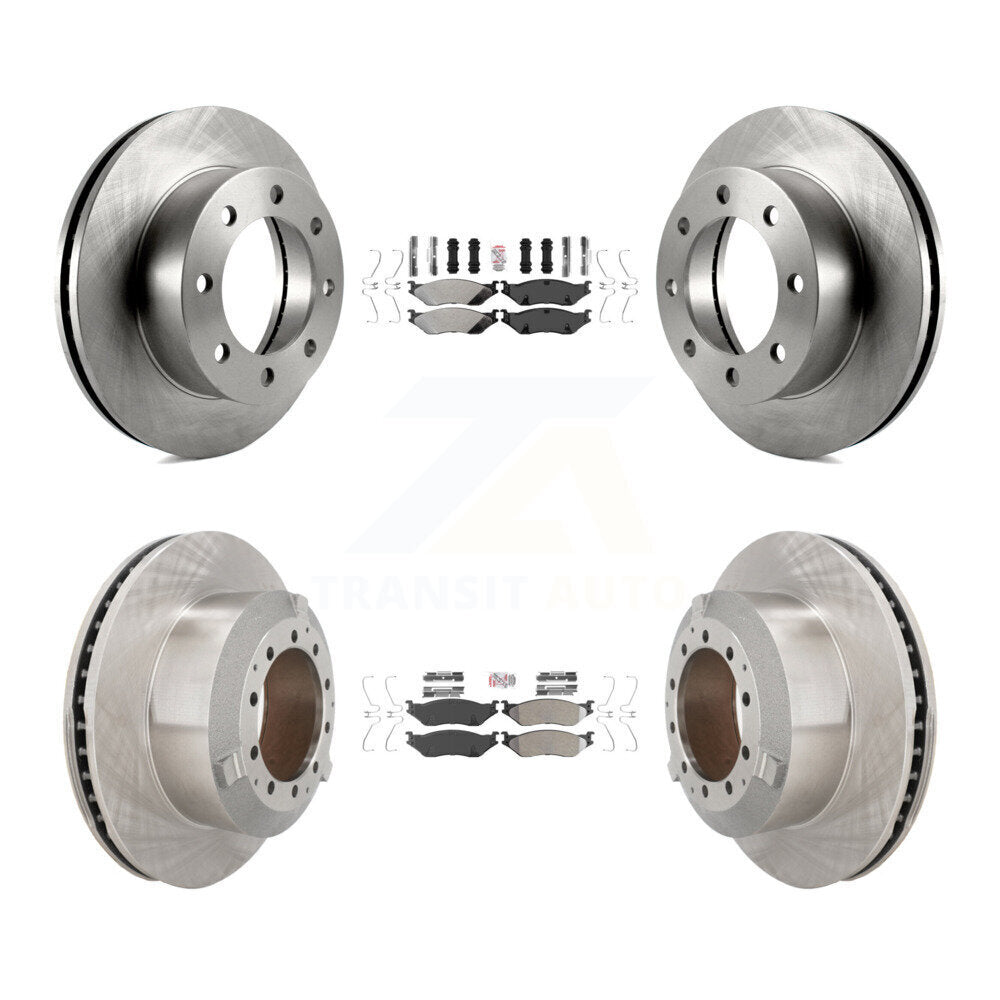 Kit de plaquettes semi-métalliques avant et arrière et disques de frein, pour Ford F-450 Super Dut