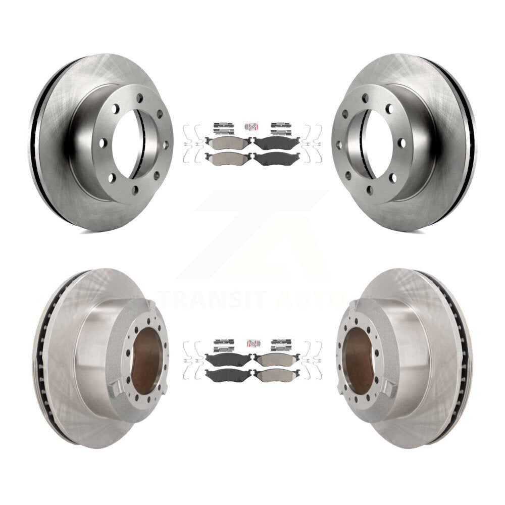 Kit de plaquettes semi-métalliques avant et arrière et disques de frein, pour Ford F-450 Super Dut