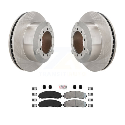 Kit de rotor de frein arrière et de plaquettes semi-métalliques pour châssis de cabine Ford F-350 Super Duty