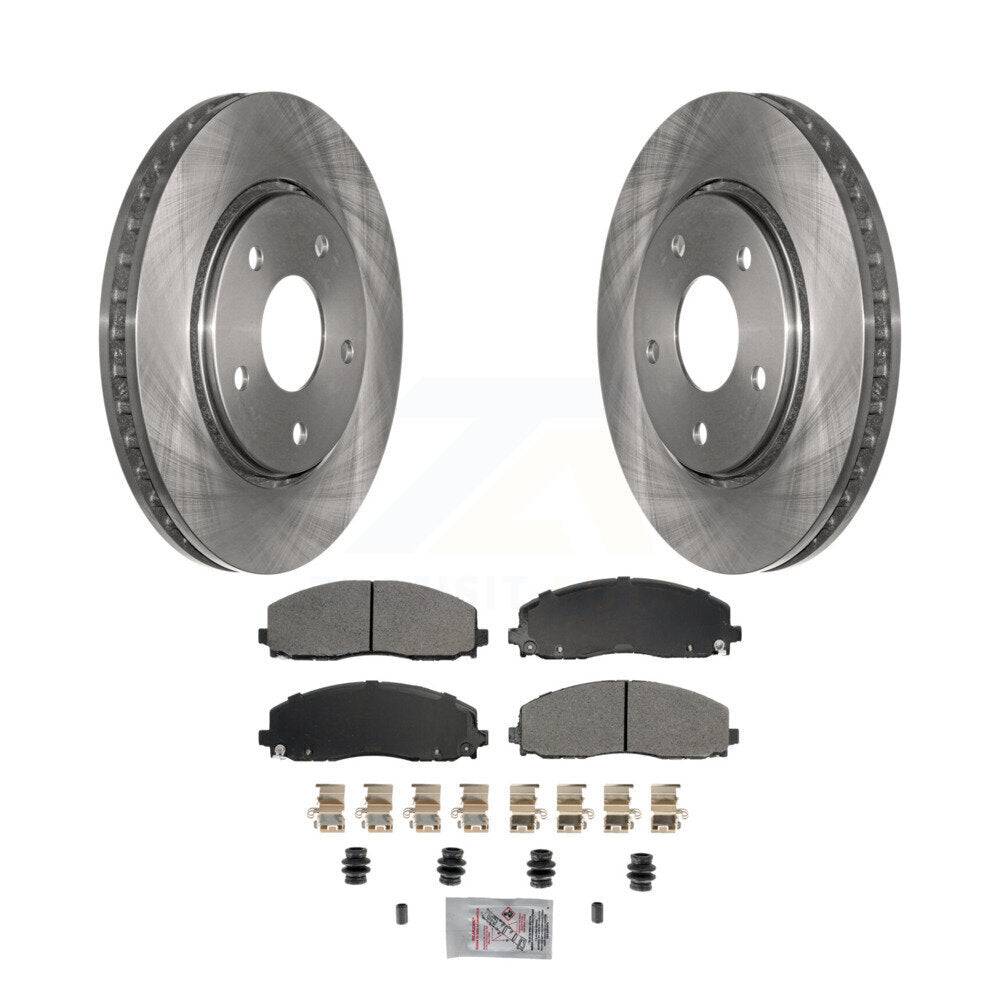 Kit de disques de frein à disque avant et plaquettes semi-métalliques pour Dodge Grand Caravan