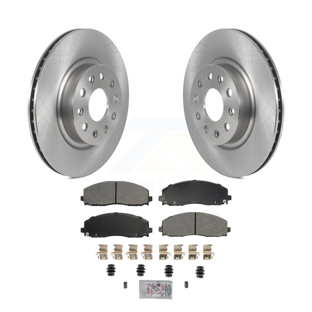 Kit de disques de frein à disque avant et plaquettes semi-métalliques pour Jeep Wrangler K8A-107210