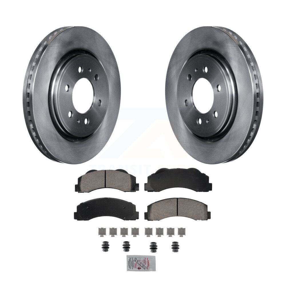 Rotors de frein avant et kit de plaquettes en céramique pour Ford F-150 Expedition Lincoln Navigato
