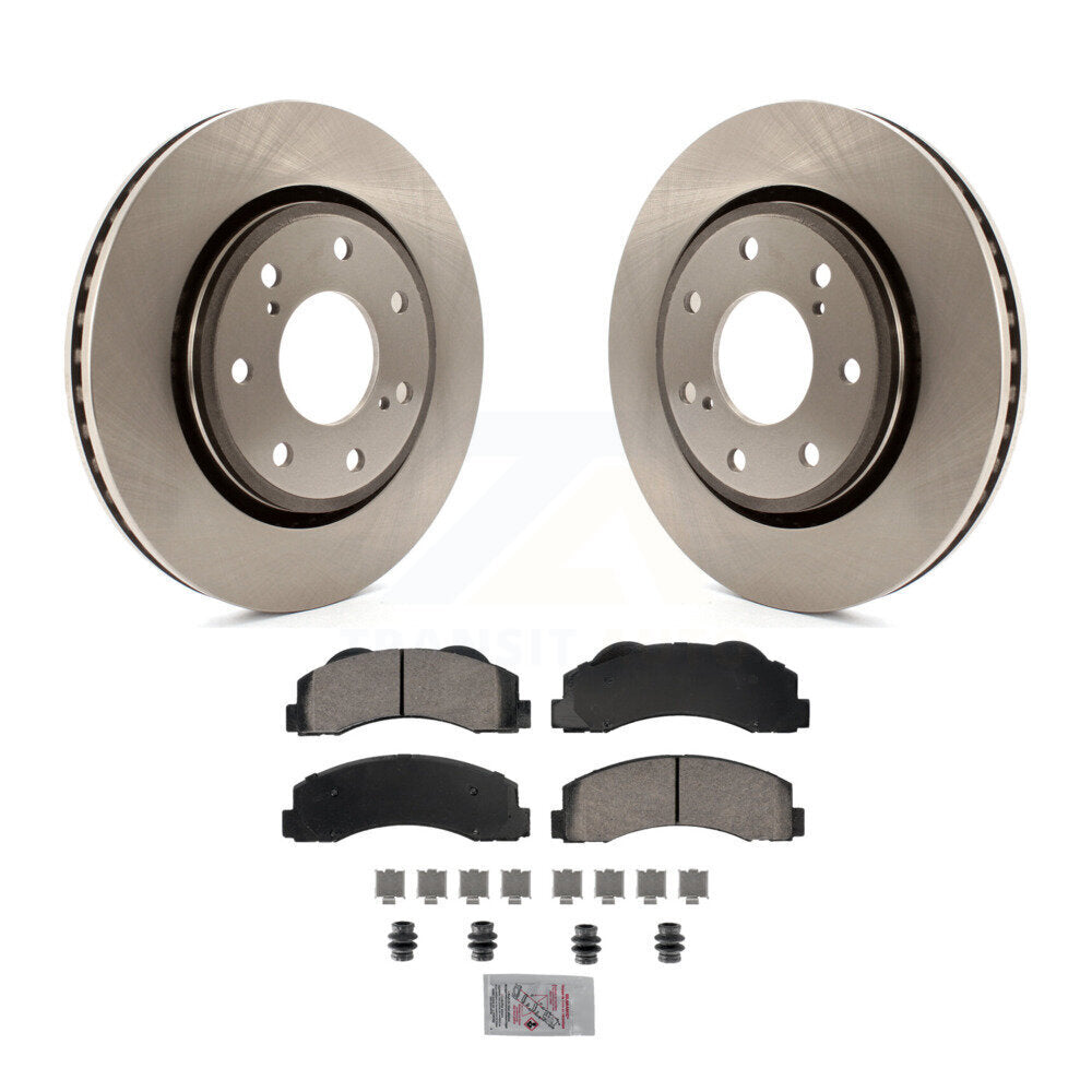 Kit de rotor de frein avant et de plaquettes en céramique pour Ford F-150 2010-2014 avec roue à 7 écrous