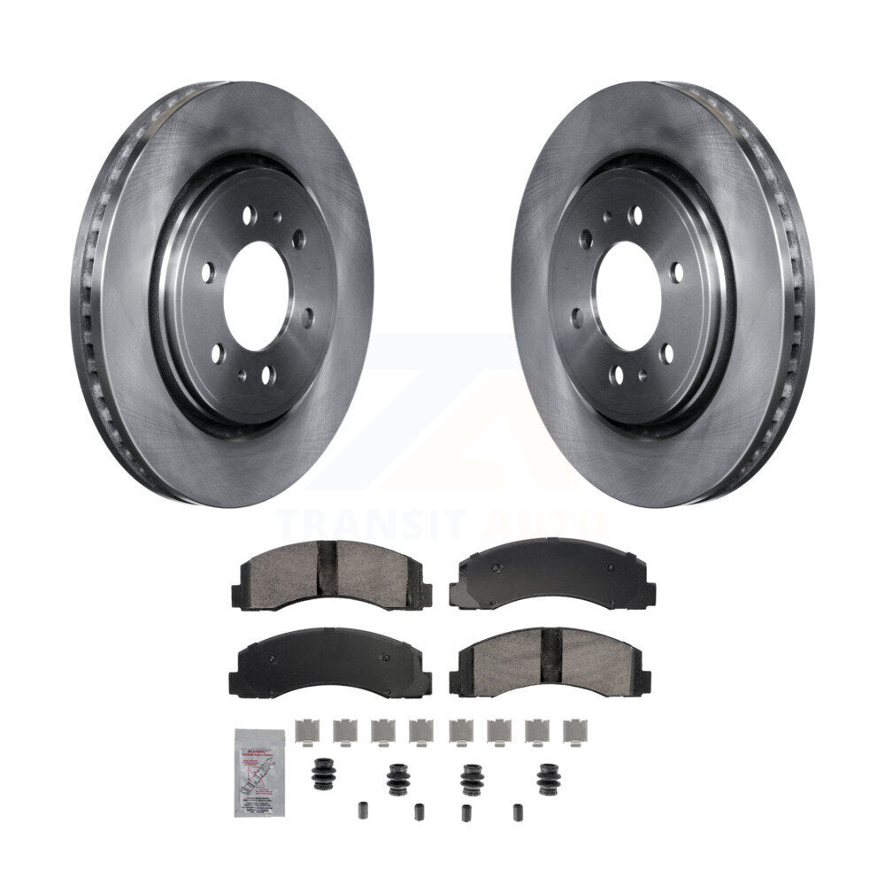 Rotors de frein avant et kit de plaquettes en céramique pour Ford F-150 Expedition Lincoln Navigato
