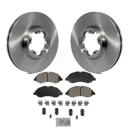 Rotors de frein à disque avant et Kit de plaquettes semi-métalliques pour Ford Transit-250 Transit-15