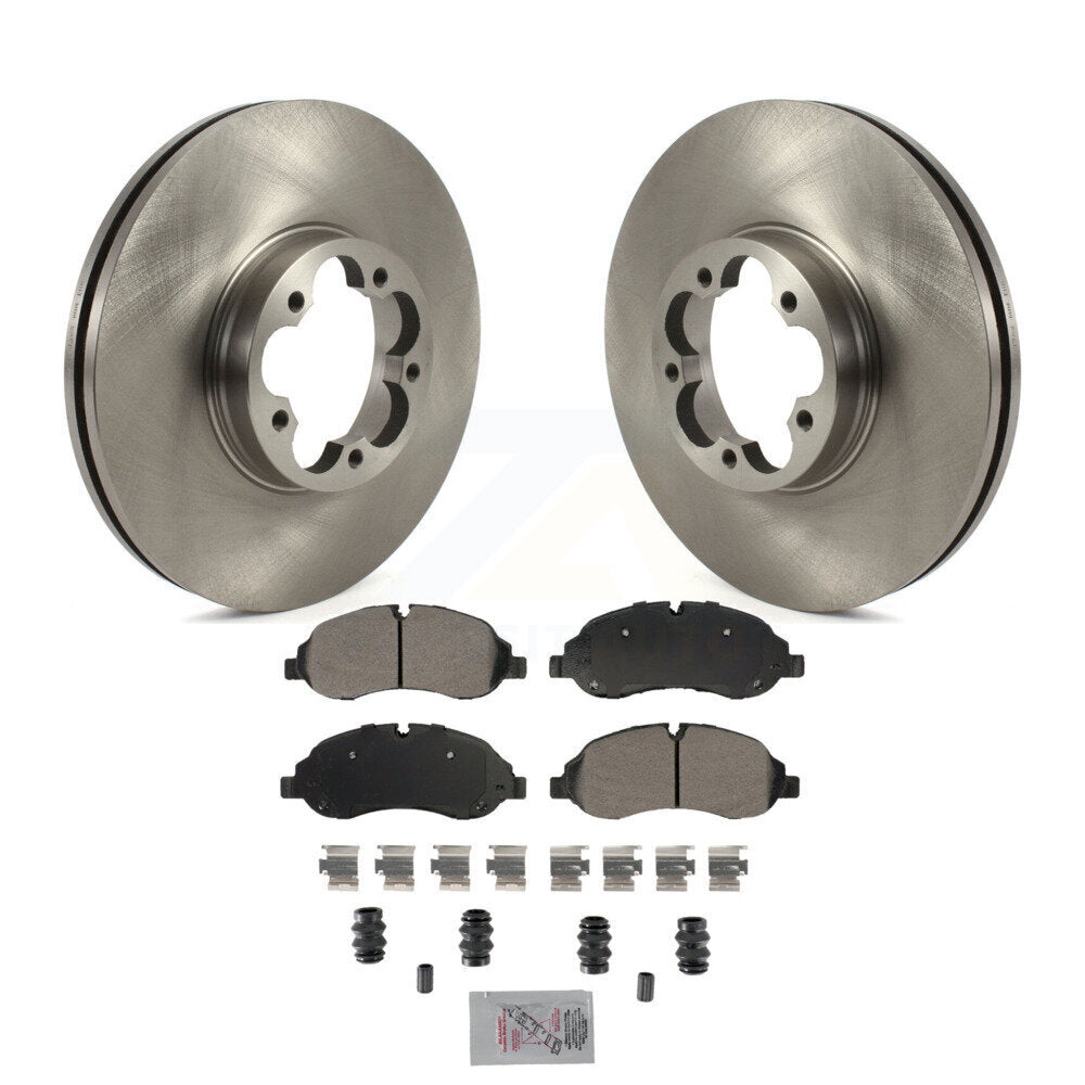Kit de disques de frein à disque avant et plaquettes semi-métalliques pour Ford Transit-350 HD
