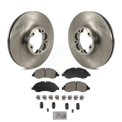 Kit de disques de frein à disque avant et plaquettes semi-métalliques pour Ford Transit-350 HD