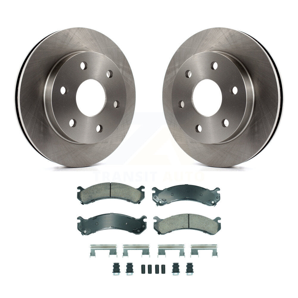 Kit de rotor de frein avant et de plaquettes en céramique pour Chevrolet Express 2006 GMC Savan 2500
