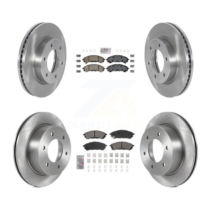 Kit de plaquettes en céramique et de rotors de frein à disque avant et arrière pour Ford Ranger 2019 – 2023