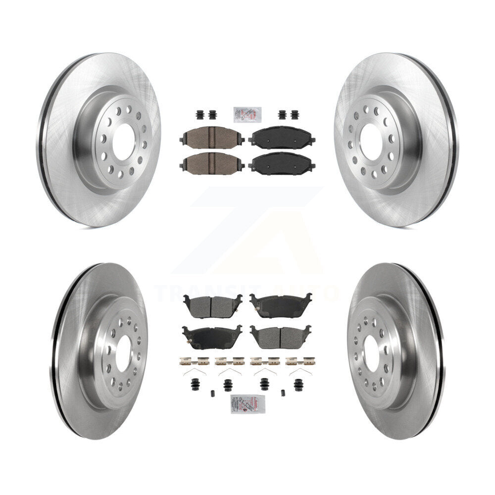 Kit de plaquettes semi-métalliques avant et arrière et disques de frein pour Ram 1500 K8A-107255