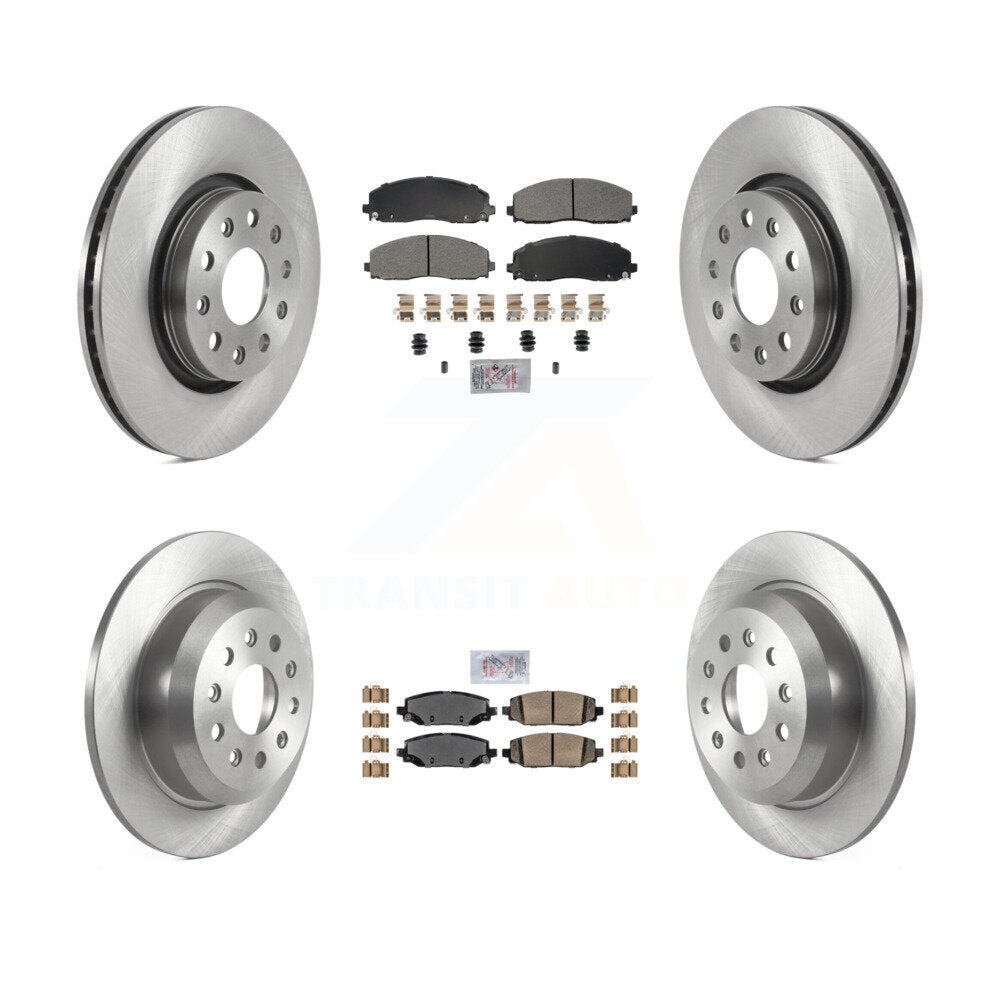 Kit de plaquettes de frein et Rotor de frein en céramique, semi-métalliques avant et arrière, pour Jeep Wrangler Rubico
