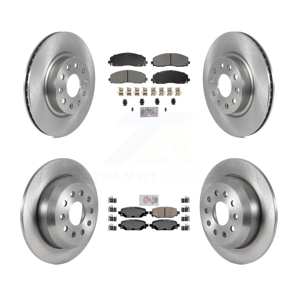 Kit de plaquettes en céramique et Rotor de frein, semi-métalliques, avant et arrière, pour Jeep Wrangler Spor