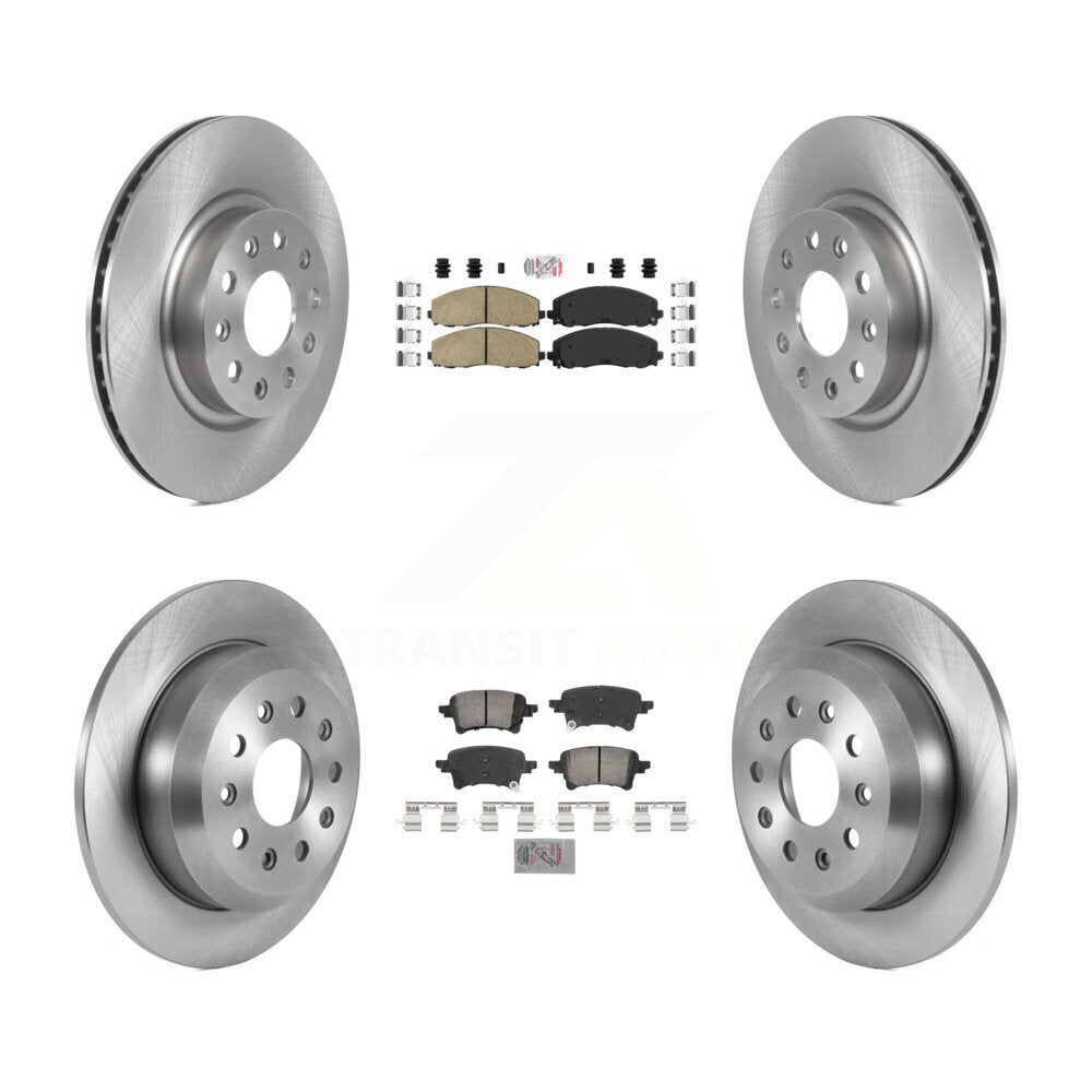 Kit de plaquettes en céramique et de rotors de frein à disque avant et arrière, pour Jeep Wrangler K8A-107265