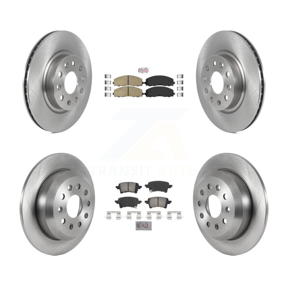 Kit de plaquettes en céramique et de rotors de frein à disque avant et arrière, pour Jeep Wrangler K8A-107266