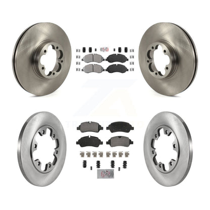 Kit de plaquettes semi-métalliques avant et arrière et disques de frein pour Ford Transit-350 HD