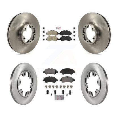 Kit de plaquettes semi-métalliques avant et arrière et disques de frein pour Ford Transit-350 HD