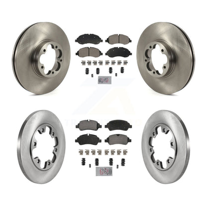 Kit de plaquettes semi-métalliques avant et arrière et disques de frein pour Ford Transit-350 HD