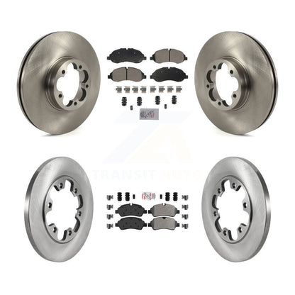 Kit de plaquettes semi-métalliques avant et arrière et disques de frein pour Ford Transit-350 HD