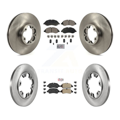 Kit de plaquettes semi-métalliques avant et arrière et disques de frein pour Ford Transit-350 HD