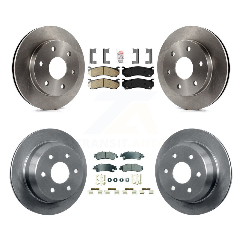 Kit de Rotor de frein à plaquettes semi-métalliques avant et arrière en céramique, pour Chevrolet GMC Silverad