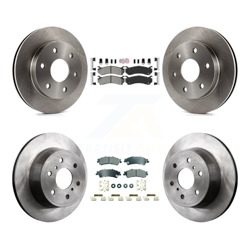 Kit de rotors de frein à disque et plaquettes semi-métalliques avant et arrière pour GMC Sierra 1500 Classi