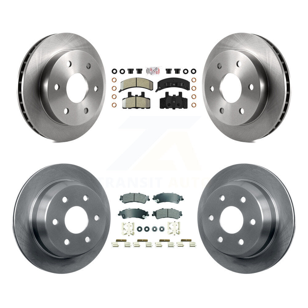 Kit de Rotor de frein à plaquettes semi-métalliques avant et arrière, pour frein arrière à tambour GMC Yukon 2000