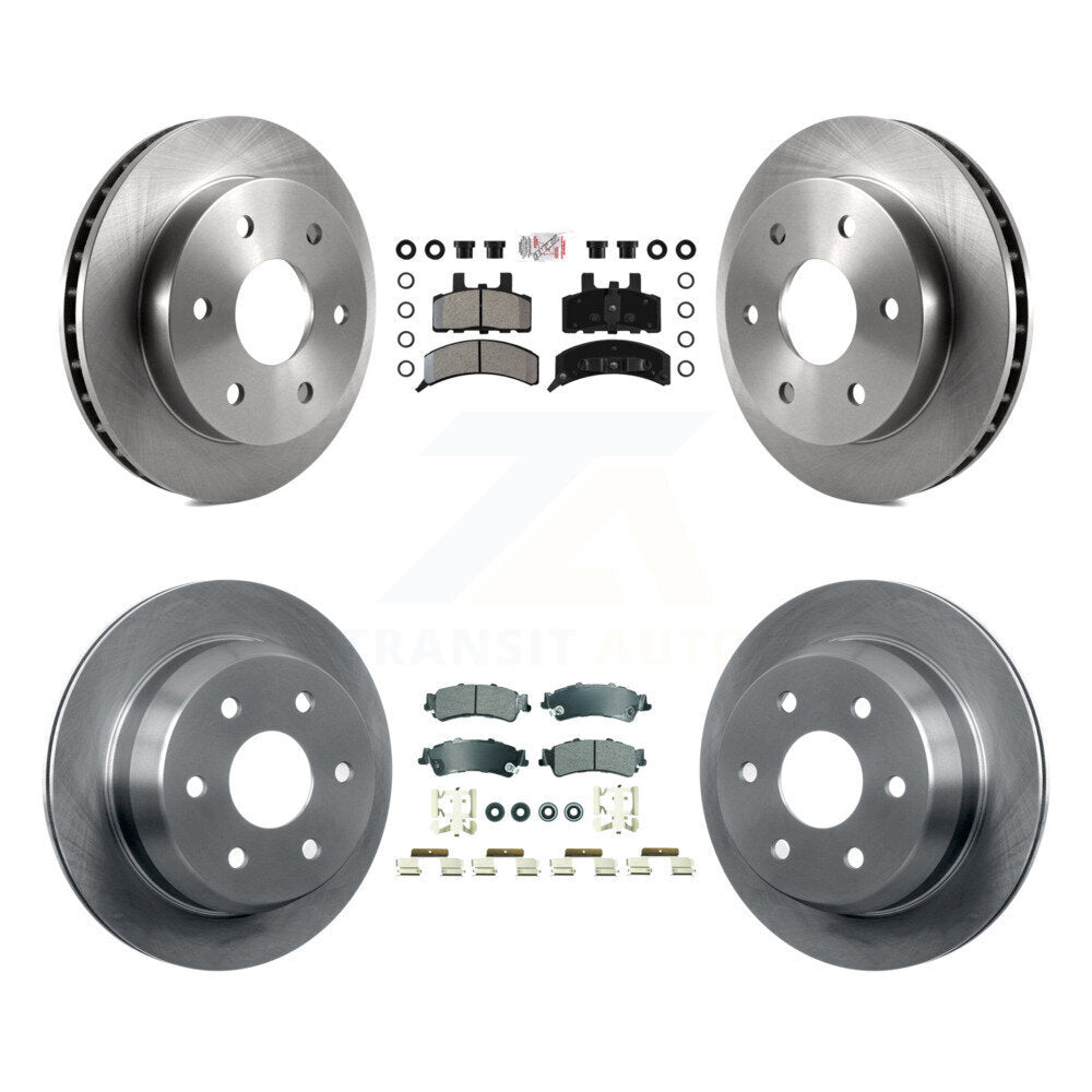 Kit de Rotor de frein à plaquettes semi-métalliques avant et arrière, pour frein arrière à tambour GMC Yukon 2000