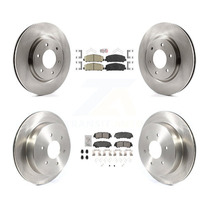 Kit de plaquettes en céramique et de rotors de frein à disque avant et arrière, pour Nissan TITAN 2017 – 2023