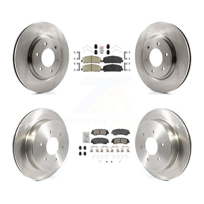 Kit de plaquettes en céramique et de rotors de frein à disque avant et arrière, pour Nissan TITAN 2017 – 2023