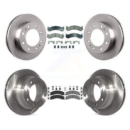 Kit de rotors de frein à plaquettes semi-métalliques avant et arrière en céramique, pour Chevrolet Express 450