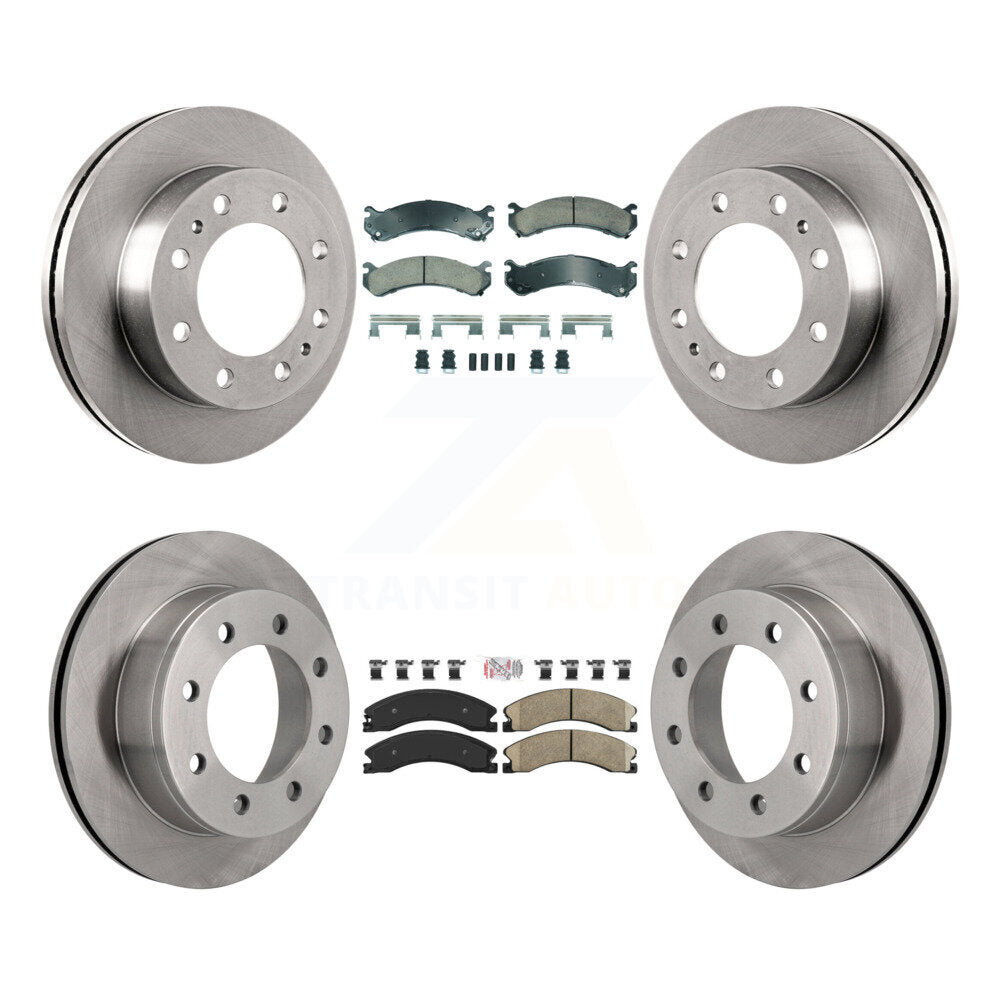 Kit de plaquettes en céramique et de rotors de frein à disque avant et arrière, pour Chevrolet Express 4500