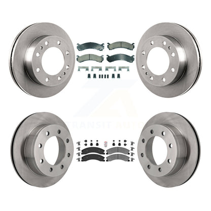 Kit de rotors de frein à plaquettes semi-métalliques avant et arrière en céramique, pour Chevrolet Express 450