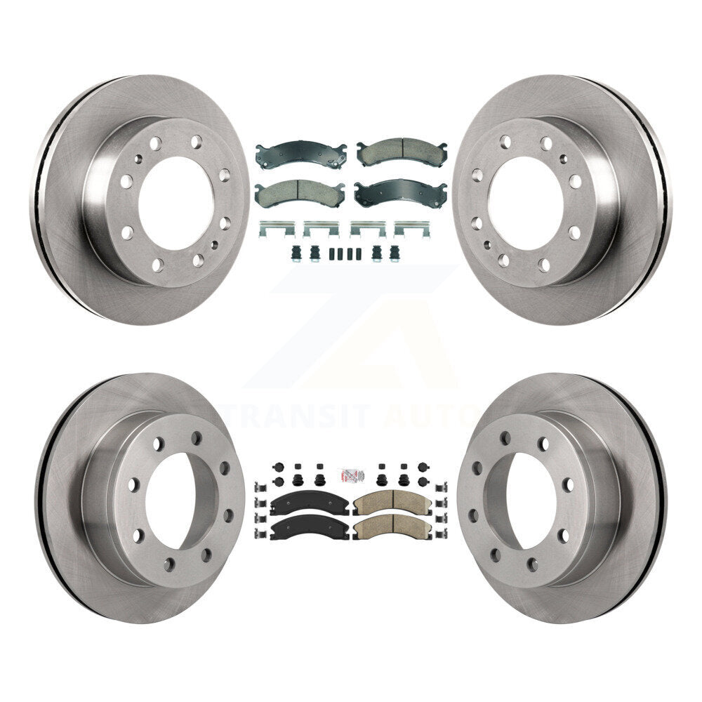 Kit de plaquettes en céramique et de rotors de frein à disque avant et arrière, pour Chevrolet Express 4500
