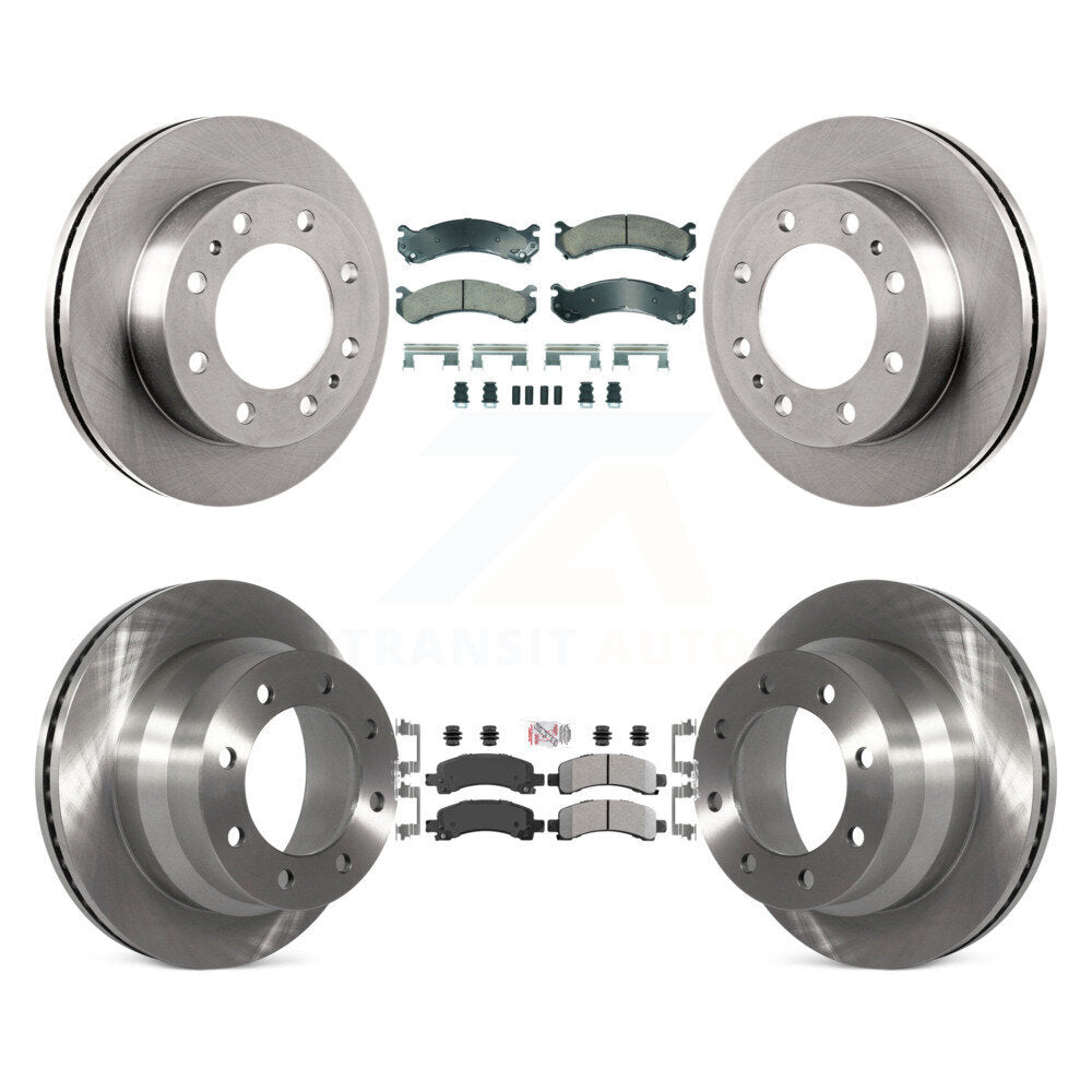 Kit de rotors de frein à plaquettes semi-métalliques avant et arrière en céramique, pour Chevrolet Express 450