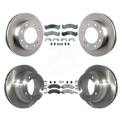 Kit de rotors de frein à plaquettes semi-métalliques avant et arrière en céramique, pour Chevrolet Express 450