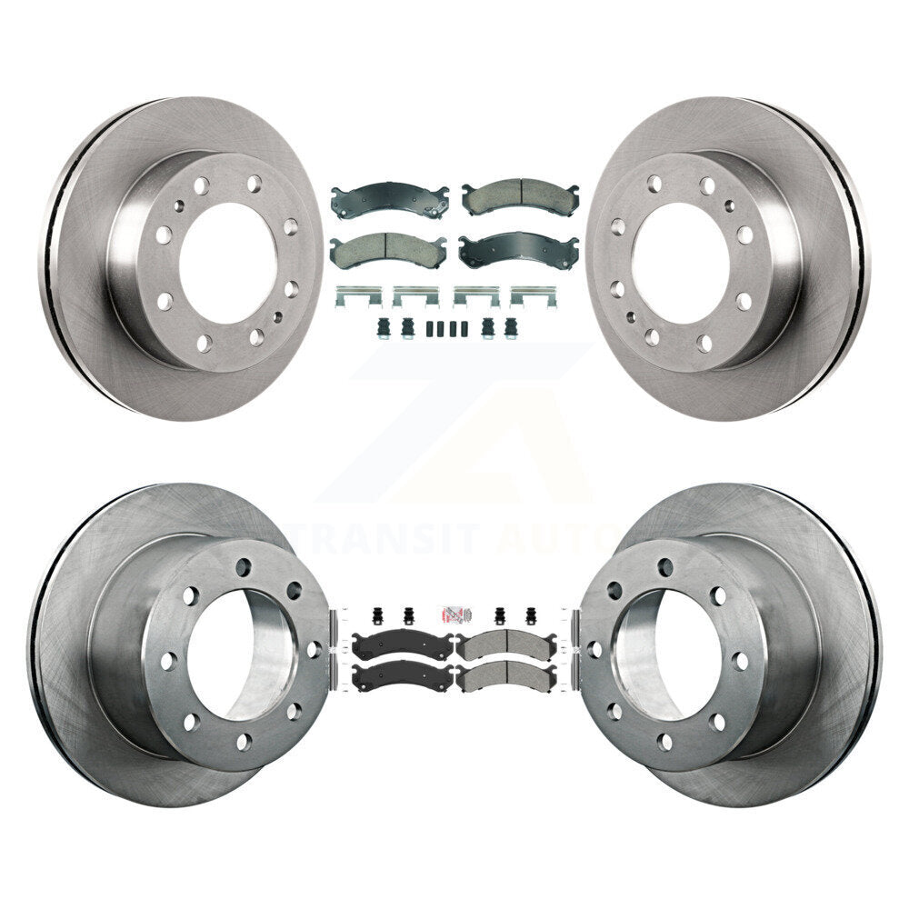 Kit de Rotor de frein à plaquettes semi-métalliques avant et arrière en céramique, pour Chevrolet GMC Silverad
