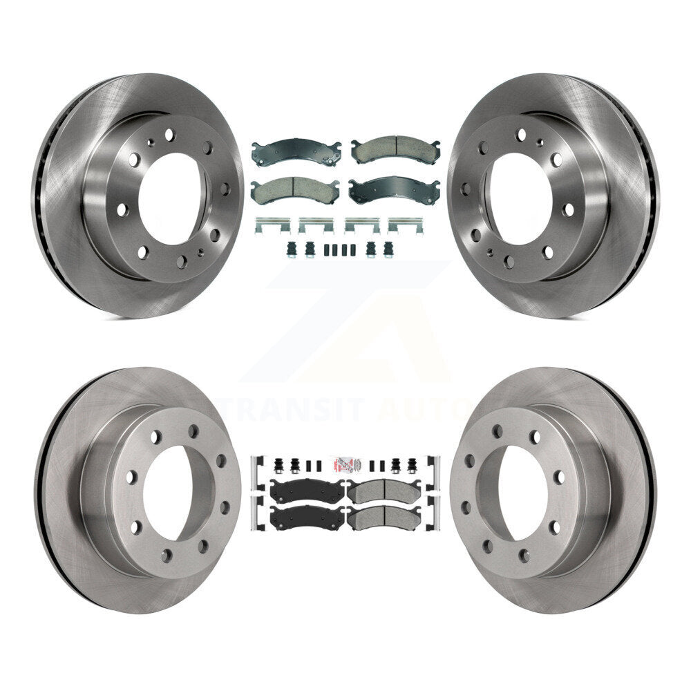 Kit de Rotor de frein à plaquettes semi-métalliques avant et arrière en céramique, pour Chevrolet GMC Sierra H